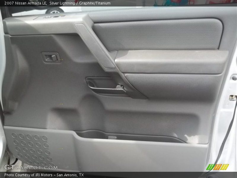 Silver Lightning / Graphite/Titanium 2007 Nissan Armada LE