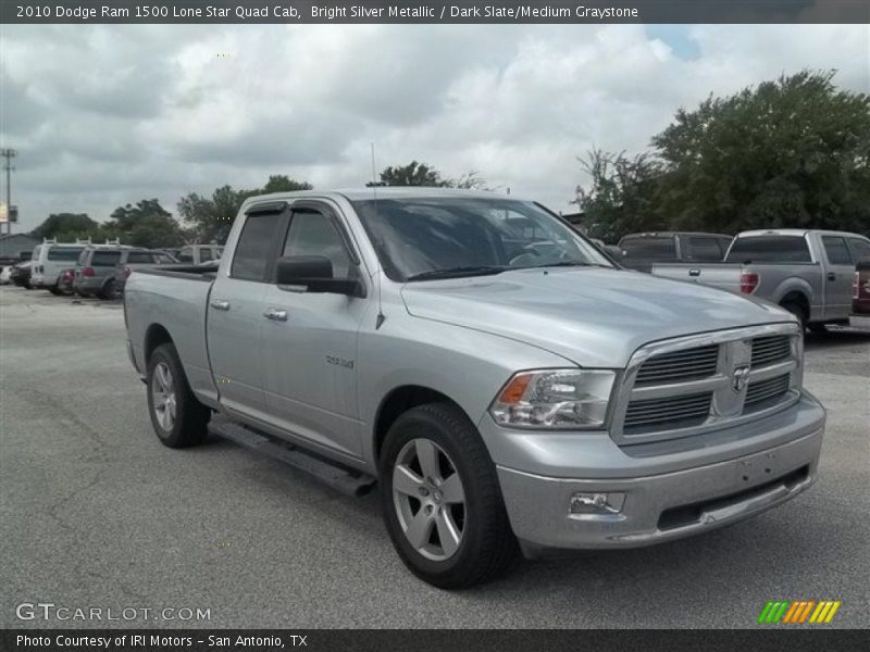Bright Silver Metallic / Dark Slate/Medium Graystone 2010 Dodge Ram 1500 Lone Star Quad Cab