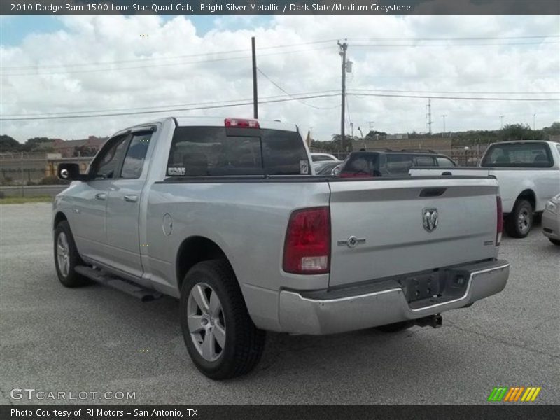 Bright Silver Metallic / Dark Slate/Medium Graystone 2010 Dodge Ram 1500 Lone Star Quad Cab