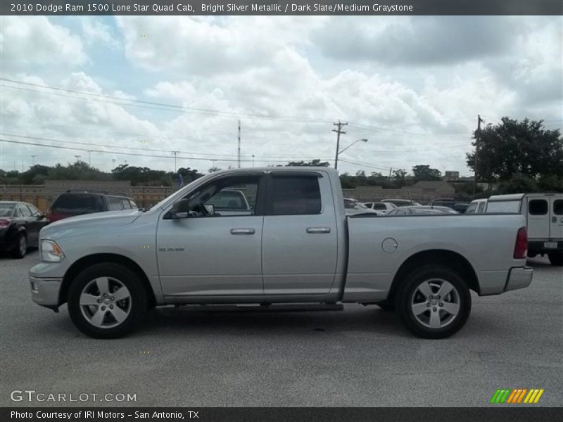 Bright Silver Metallic / Dark Slate/Medium Graystone 2010 Dodge Ram 1500 Lone Star Quad Cab