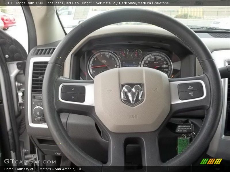 Bright Silver Metallic / Dark Slate/Medium Graystone 2010 Dodge Ram 1500 Lone Star Quad Cab