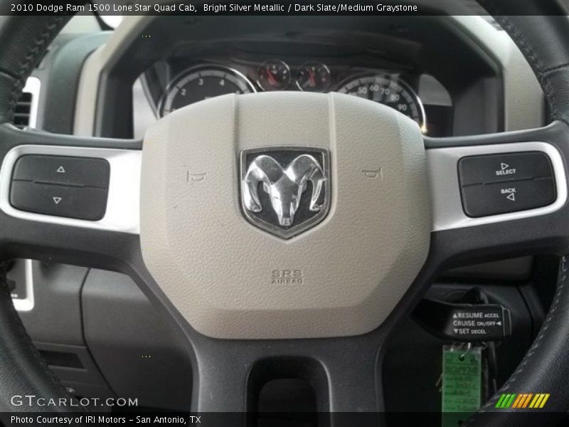 Bright Silver Metallic / Dark Slate/Medium Graystone 2010 Dodge Ram 1500 Lone Star Quad Cab