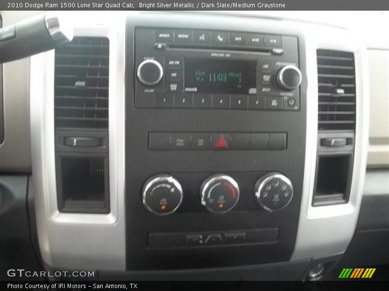 Bright Silver Metallic / Dark Slate/Medium Graystone 2010 Dodge Ram 1500 Lone Star Quad Cab