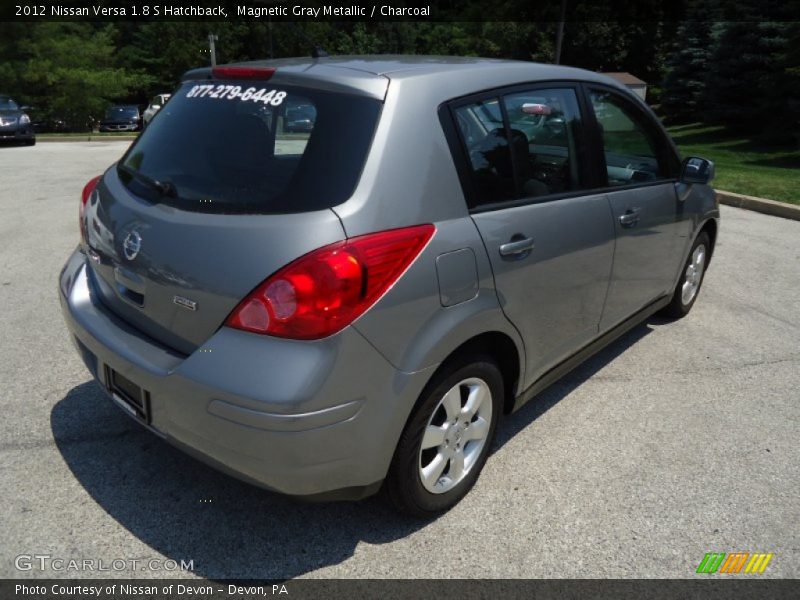 Magnetic Gray Metallic / Charcoal 2012 Nissan Versa 1.8 S Hatchback