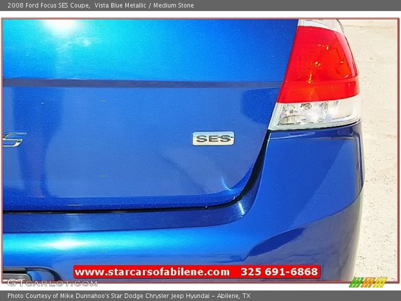 Vista Blue Metallic / Medium Stone 2008 Ford Focus SES Coupe