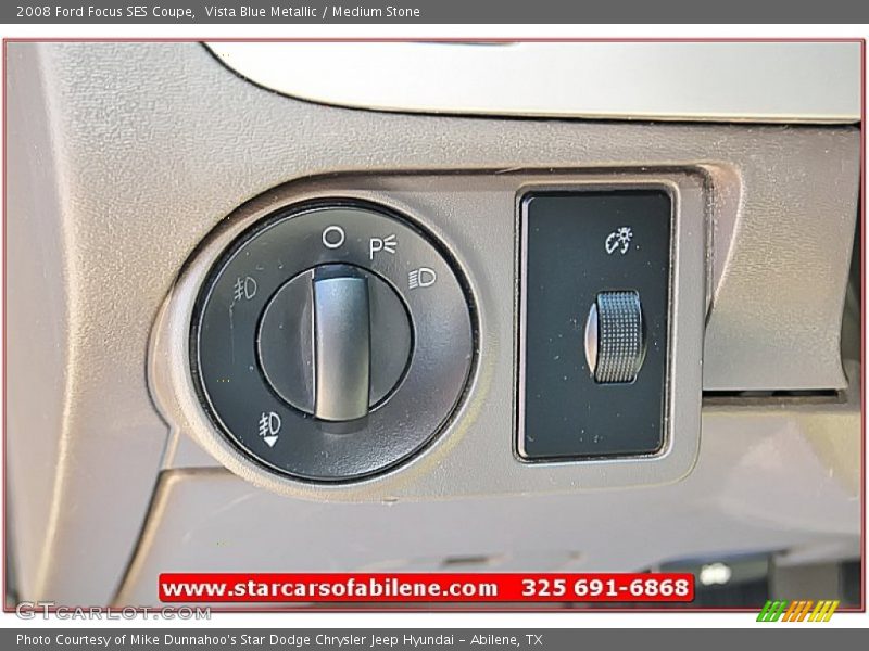 Vista Blue Metallic / Medium Stone 2008 Ford Focus SES Coupe