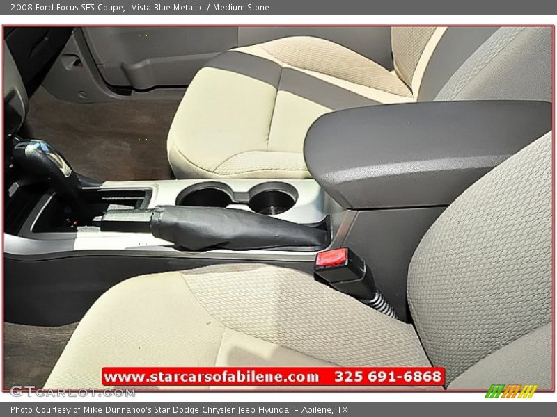Vista Blue Metallic / Medium Stone 2008 Ford Focus SES Coupe