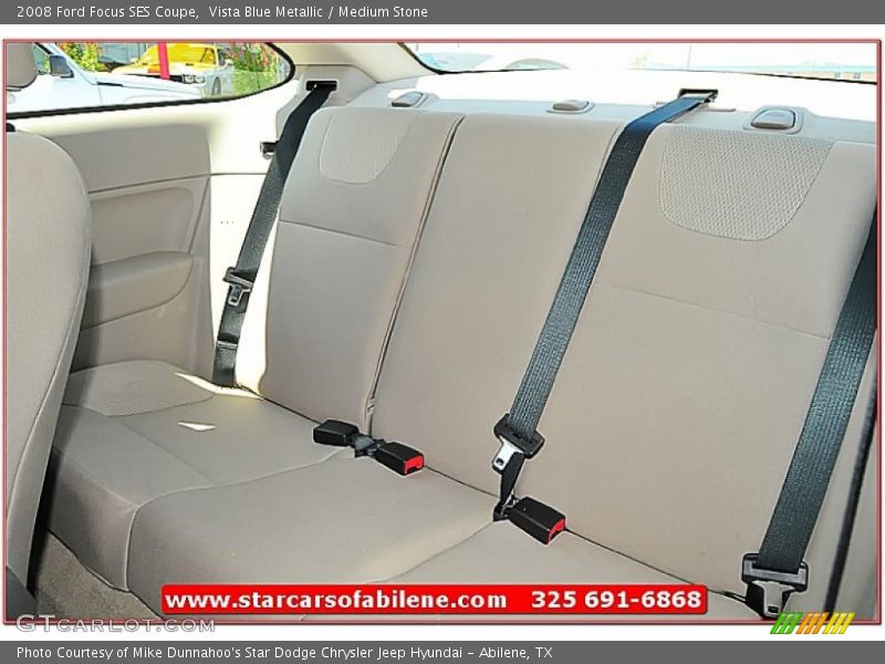 Vista Blue Metallic / Medium Stone 2008 Ford Focus SES Coupe