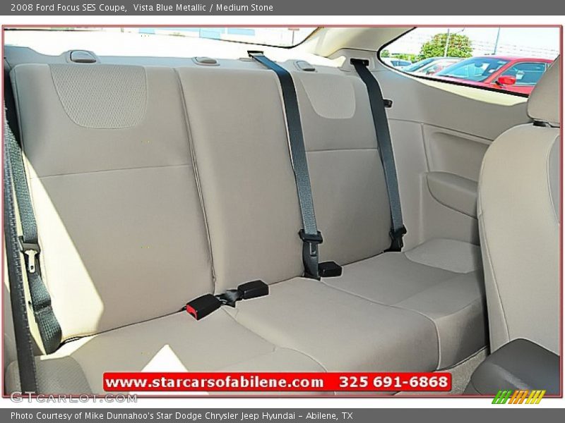 Vista Blue Metallic / Medium Stone 2008 Ford Focus SES Coupe