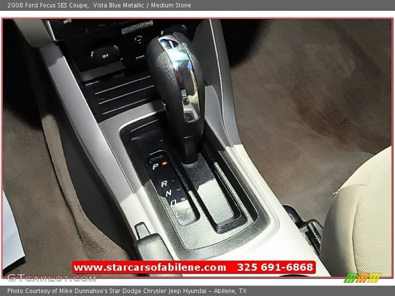 Vista Blue Metallic / Medium Stone 2008 Ford Focus SES Coupe