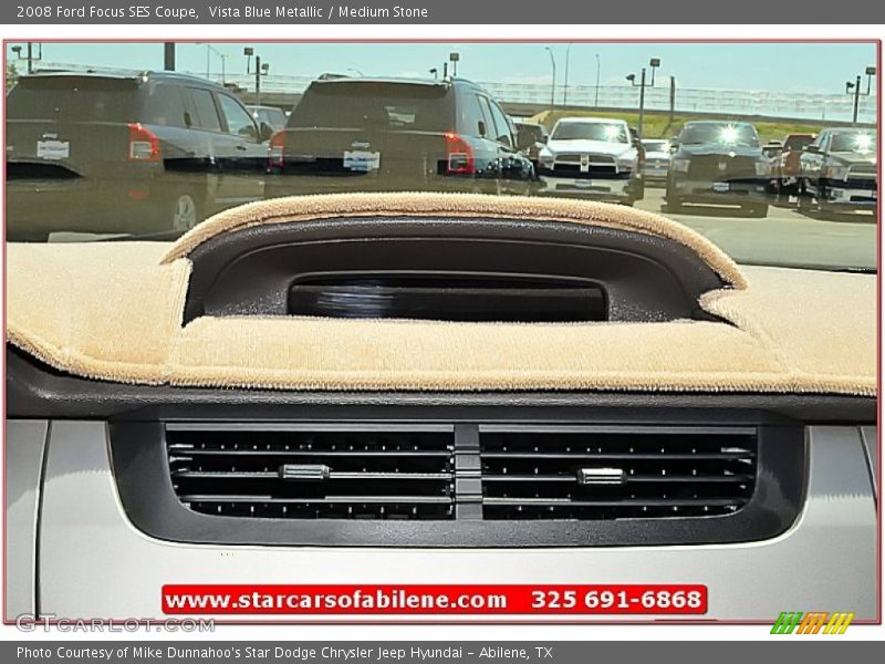 Vista Blue Metallic / Medium Stone 2008 Ford Focus SES Coupe