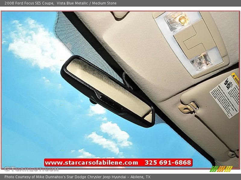 Vista Blue Metallic / Medium Stone 2008 Ford Focus SES Coupe