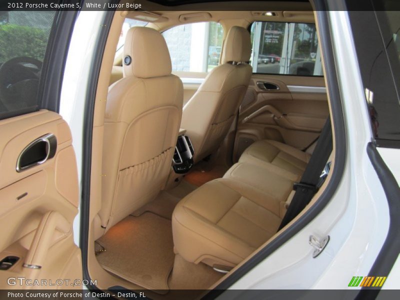 White / Luxor Beige 2012 Porsche Cayenne S