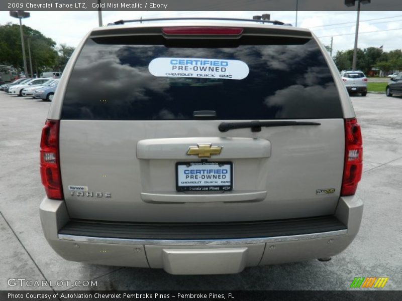 Gold Mist Metallic / Ebony 2009 Chevrolet Tahoe LTZ