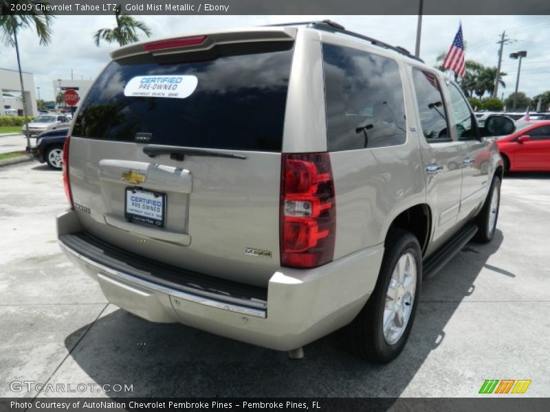 Gold Mist Metallic / Ebony 2009 Chevrolet Tahoe LTZ