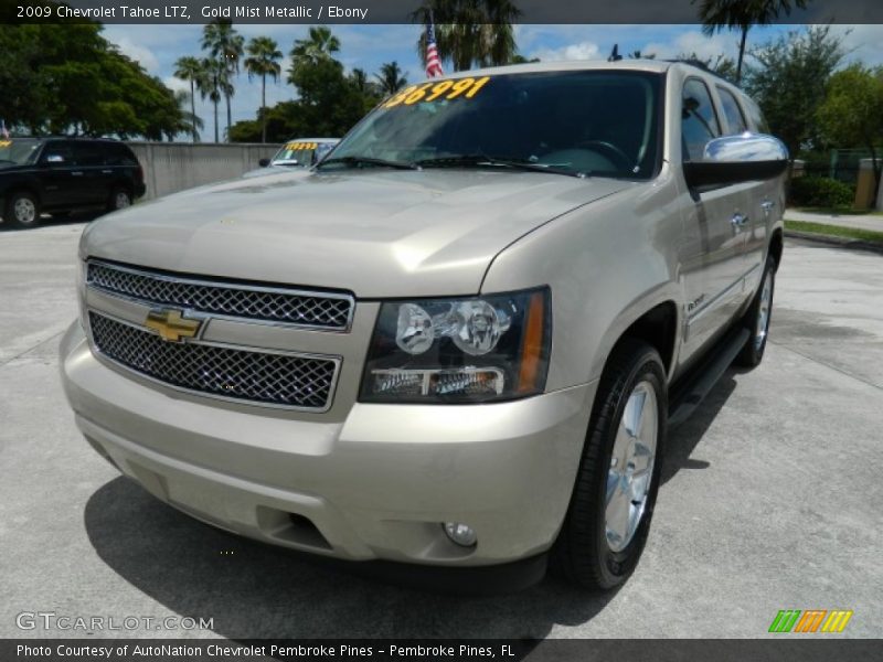 Gold Mist Metallic / Ebony 2009 Chevrolet Tahoe LTZ