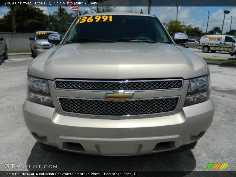 Gold Mist Metallic / Ebony 2009 Chevrolet Tahoe LTZ