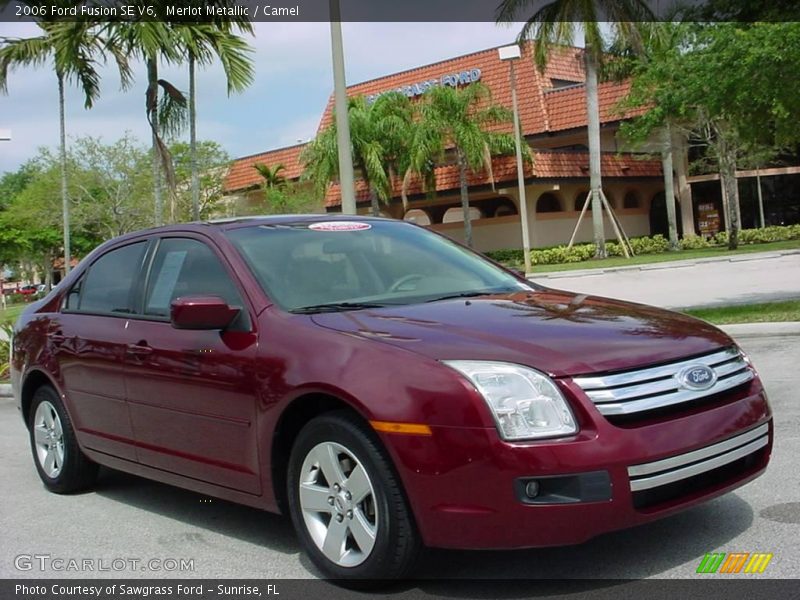 Merlot Metallic / Camel 2006 Ford Fusion SE V6