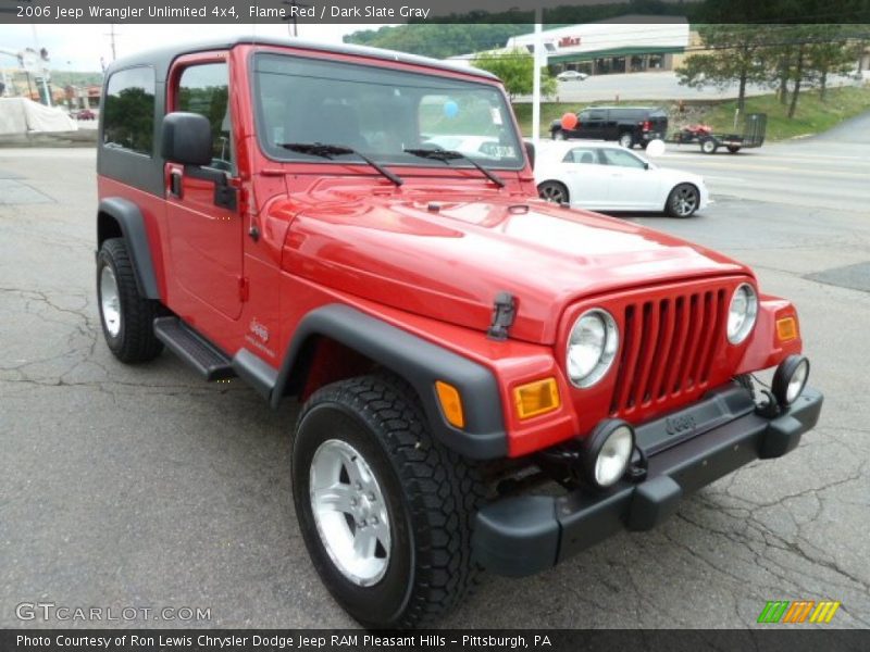 Flame Red / Dark Slate Gray 2006 Jeep Wrangler Unlimited 4x4