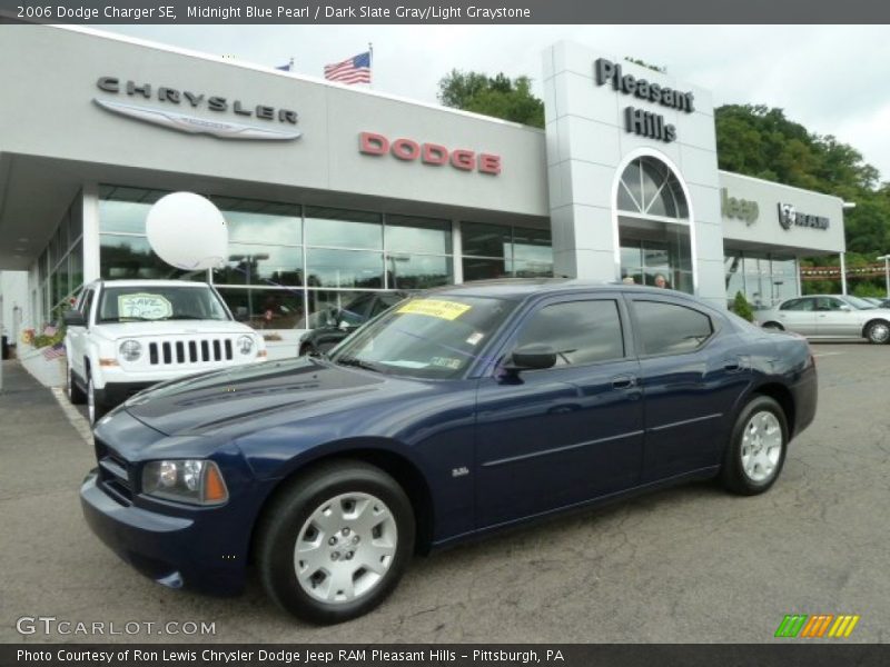 Midnight Blue Pearl / Dark Slate Gray/Light Graystone 2006 Dodge Charger SE