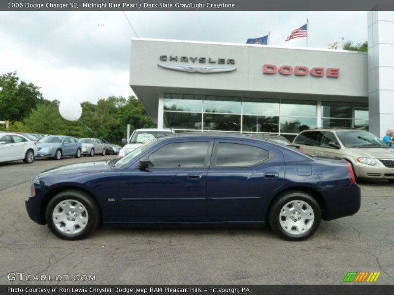 Midnight Blue Pearl / Dark Slate Gray/Light Graystone 2006 Dodge Charger SE