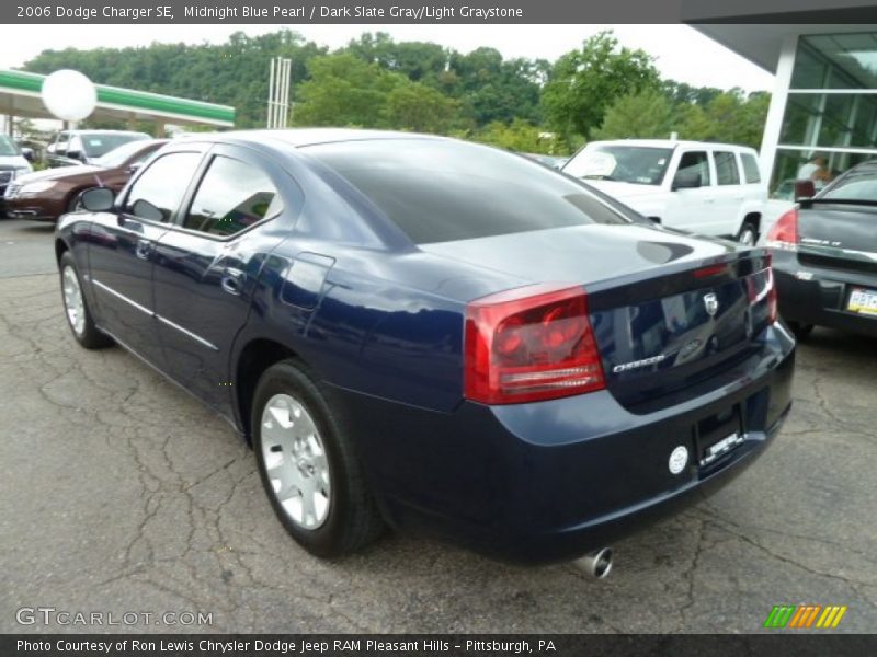 Midnight Blue Pearl / Dark Slate Gray/Light Graystone 2006 Dodge Charger SE