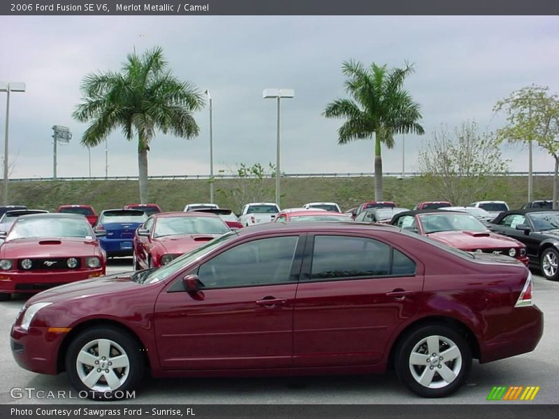 Merlot Metallic / Camel 2006 Ford Fusion SE V6