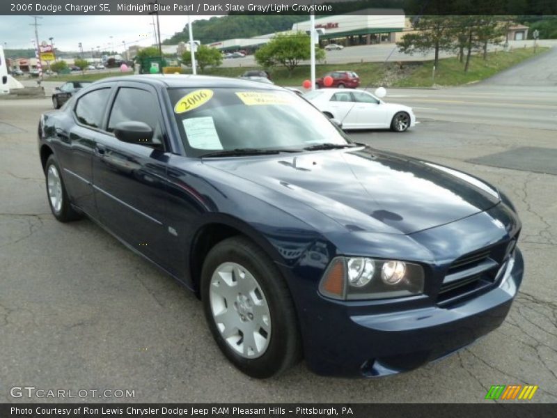 Midnight Blue Pearl / Dark Slate Gray/Light Graystone 2006 Dodge Charger SE