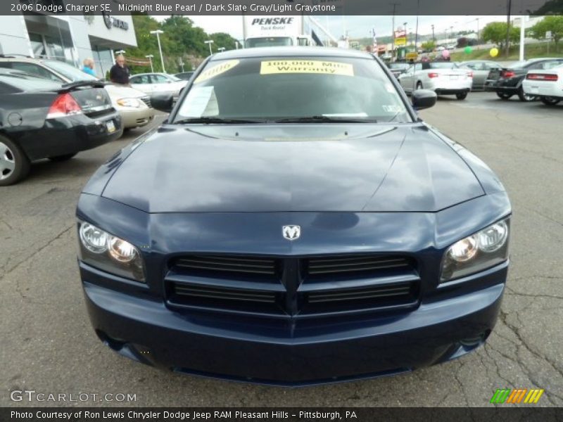 Midnight Blue Pearl / Dark Slate Gray/Light Graystone 2006 Dodge Charger SE