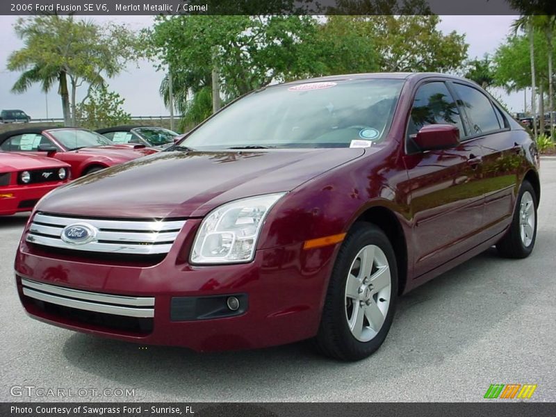 Merlot Metallic / Camel 2006 Ford Fusion SE V6