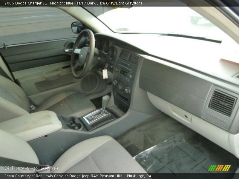 Midnight Blue Pearl / Dark Slate Gray/Light Graystone 2006 Dodge Charger SE