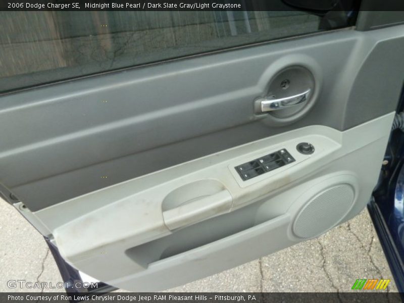 Midnight Blue Pearl / Dark Slate Gray/Light Graystone 2006 Dodge Charger SE