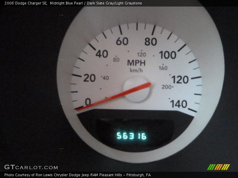 Midnight Blue Pearl / Dark Slate Gray/Light Graystone 2006 Dodge Charger SE