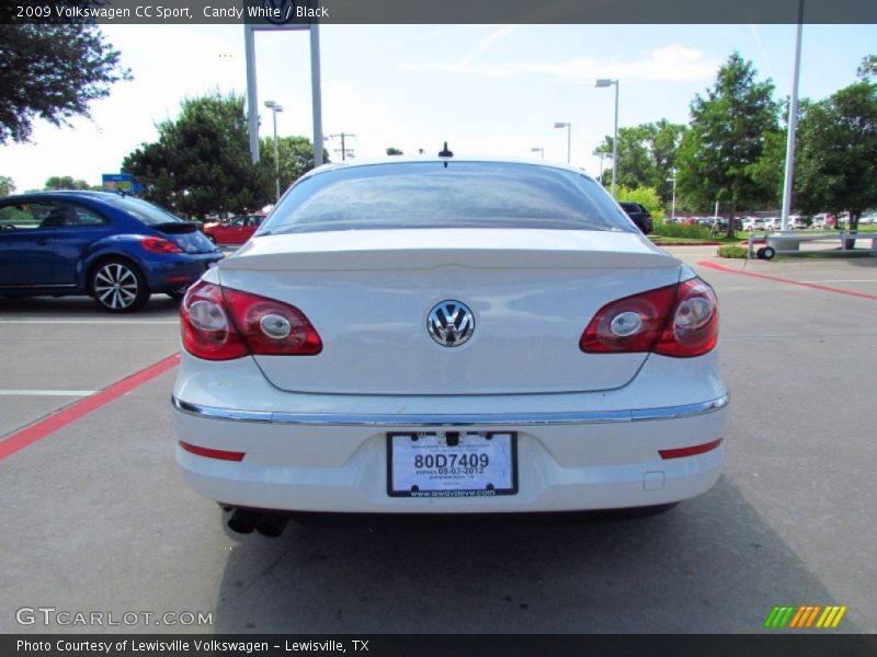 Candy White / Black 2009 Volkswagen CC Sport