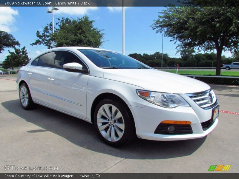 Candy White / Black 2009 Volkswagen CC Sport