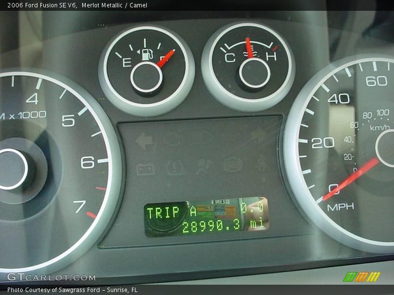 Merlot Metallic / Camel 2006 Ford Fusion SE V6