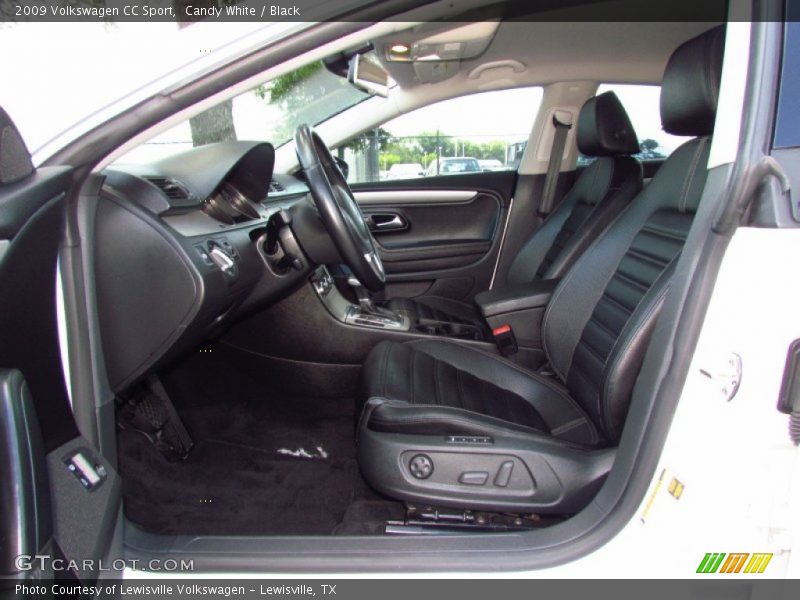 Candy White / Black 2009 Volkswagen CC Sport