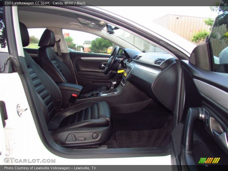 Candy White / Black 2009 Volkswagen CC Sport