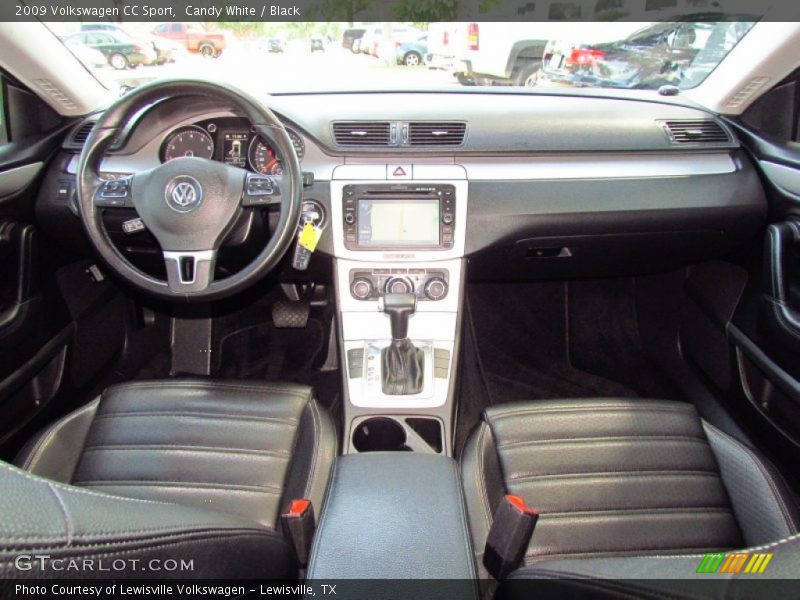 Candy White / Black 2009 Volkswagen CC Sport