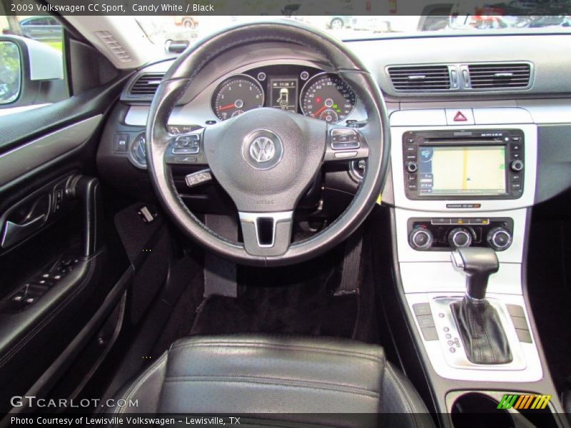 Candy White / Black 2009 Volkswagen CC Sport