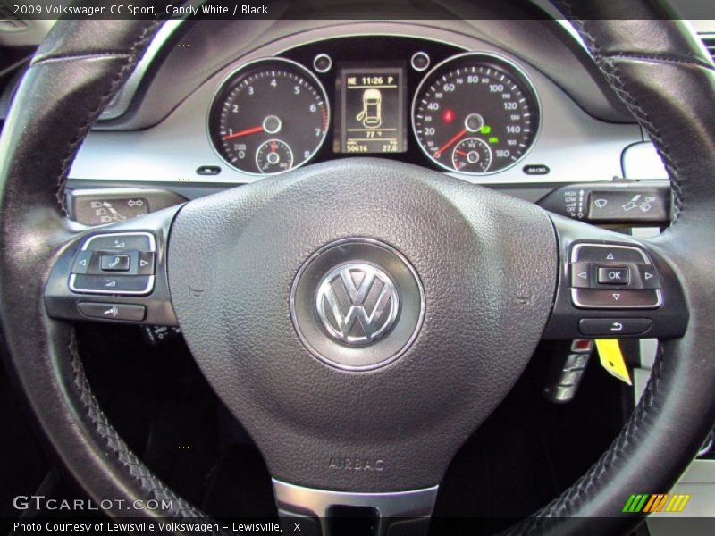 Candy White / Black 2009 Volkswagen CC Sport