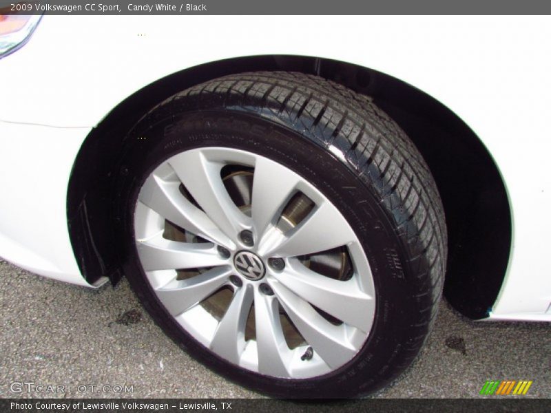 Candy White / Black 2009 Volkswagen CC Sport