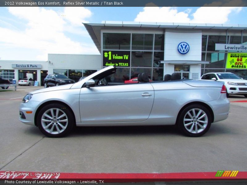 Reflex Silver Metallic / Titan Black 2012 Volkswagen Eos Komfort