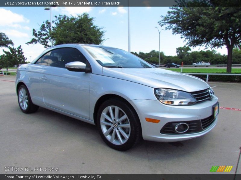Reflex Silver Metallic / Titan Black 2012 Volkswagen Eos Komfort