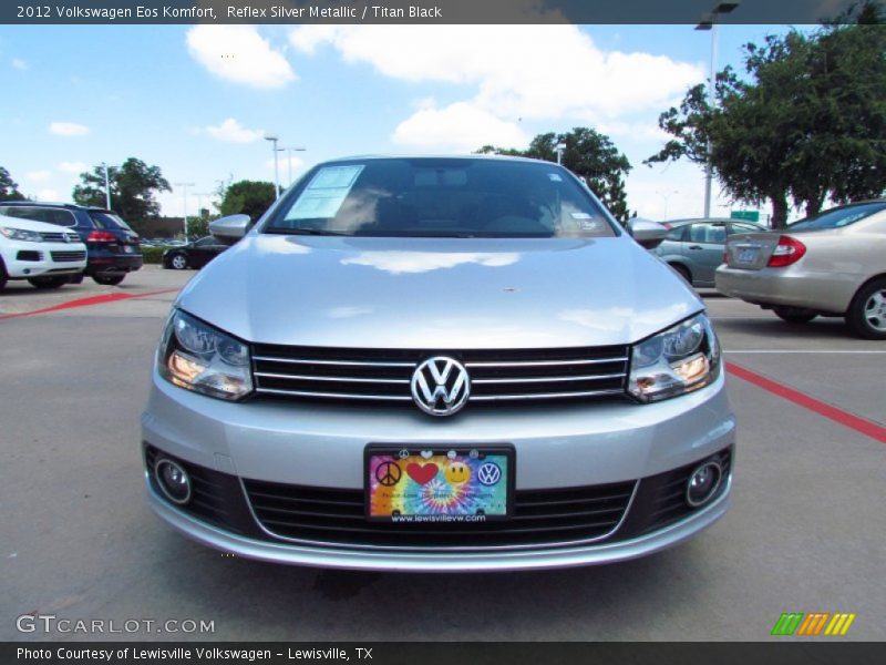 Reflex Silver Metallic / Titan Black 2012 Volkswagen Eos Komfort