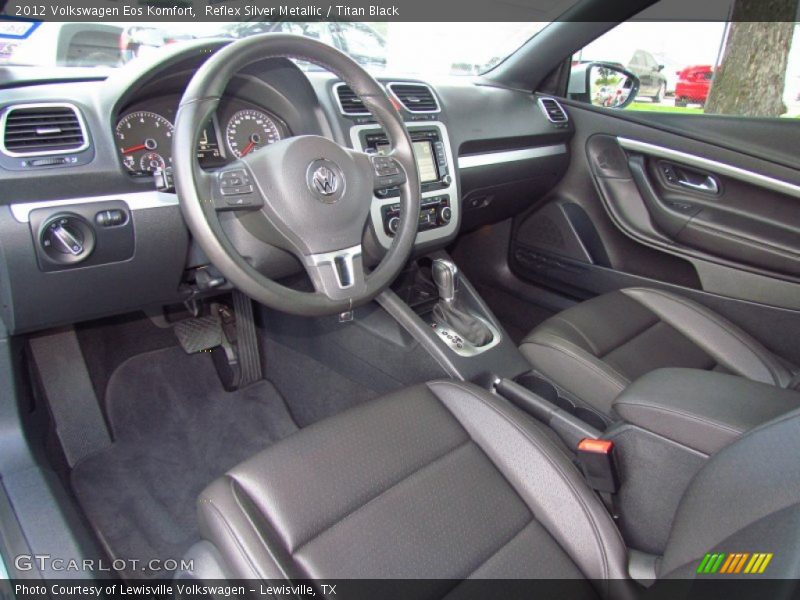 Reflex Silver Metallic / Titan Black 2012 Volkswagen Eos Komfort