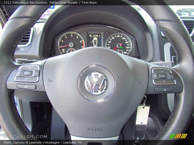 Reflex Silver Metallic / Titan Black 2012 Volkswagen Eos Komfort