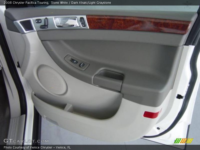 Stone White / Dark Khaki/Light Graystone 2008 Chrysler Pacifica Touring