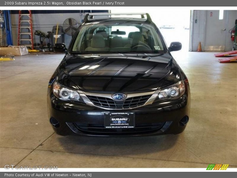Obsidian Black Pearl / Ivory Tricot 2009 Subaru Impreza 2.5i Wagon
