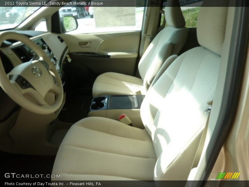 Sandy Beach Metallic / Bisque 2012 Toyota Sienna LE